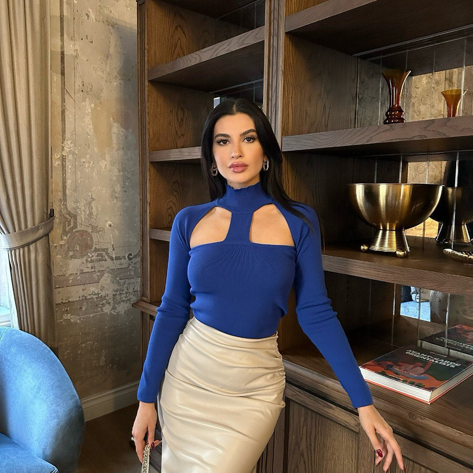 Royal bluza sa izrezima 3126